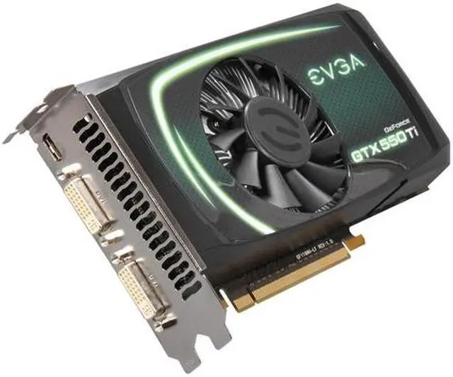 Main image of EVGA GeForce GTX 550 Ti (Fermi) 1GB GDDR5 PCI Express 2.0 x16 SLI Support Graphics Card 01G-P3-1556-RX
