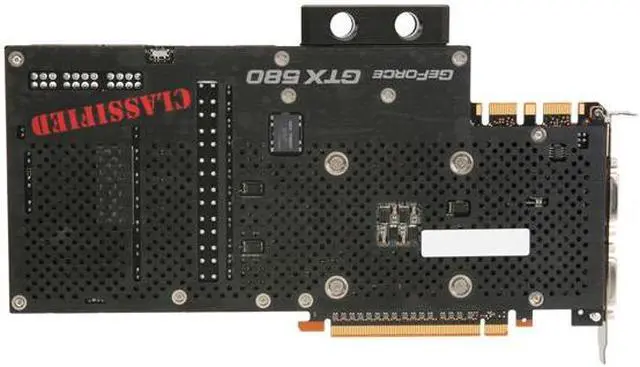 Alt view image 4 of 6 - EVGA 03G-P3-1593-AR GeForce GTX 580 (Fermi) Classified Hydro Copper 3072MB 384-bit GDDR5 PCI Express 2.0 x16 HDCP Ready SLI Support Video Card
