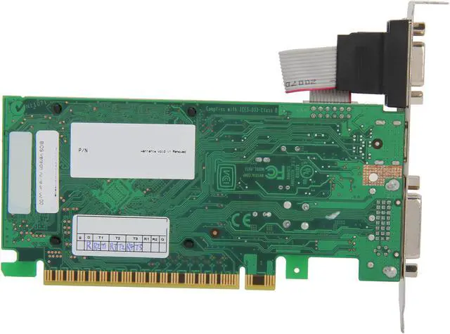 Alt view image 4 of 6 - EVGA GeForce 8400 GS 1GB DDR3 PCI Express 2.0 x16 SLI Support Graphics Card 01G-P3-1302-RX