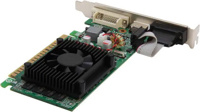 Alt view image 5 of 6 - EVGA GeForce 8400 GS 1GB DDR3 PCI Express 2.0 x16 SLI Support Graphics Card 01G-P3-1302-RX
