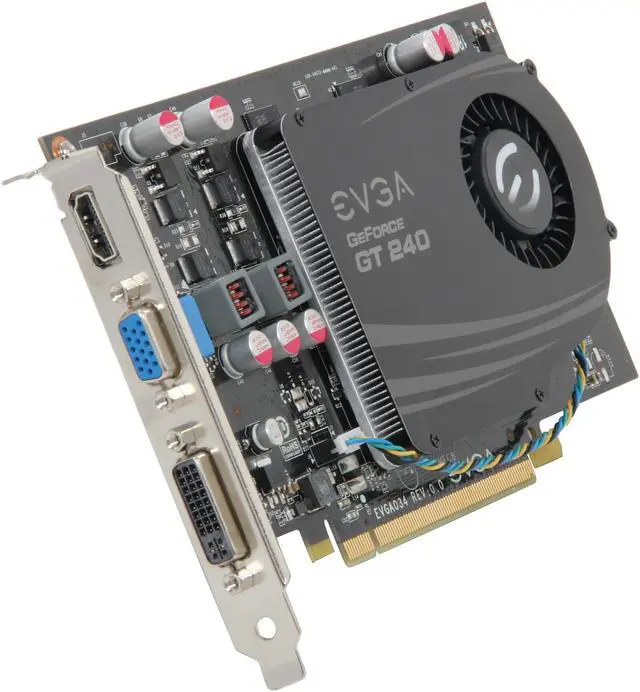 Main image of EVGA SuperClocked 512-P3-1242-RX GeForce GT 240 512MB 128-bit GDDR5 PCI Express 2.0 x16 HDCP Ready Video Card