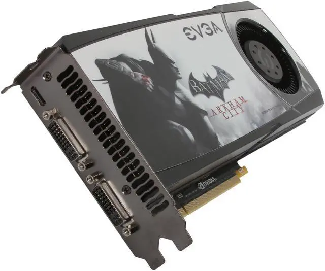 Main image of EVGA 015-P3-1582-A1 GeForce GTX 580 (Fermi) Superclocked Batman Arkham City Edition 1536MB 384-bit GDDR5 PCI Express 2.0 x16 HDCP Ready SLI Support Video Card