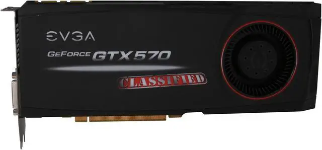 Alt view image 3 of 6 - EVGA GeForce GTX 570 (Fermi) 1280MB GDDR5 PCI Express 2.0 x16 SLI Support Graphics Card 012-P3-1578-RX
