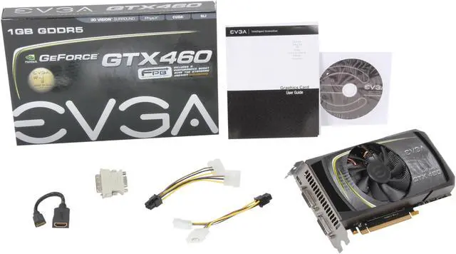 Alt view image 5 of 5 - EVGA GeForce GTX 460 (Fermi) 1GB GDDR5 PCI Express 2.0 x16 SLI Support Graphics Card 01G-P3-1361-KR