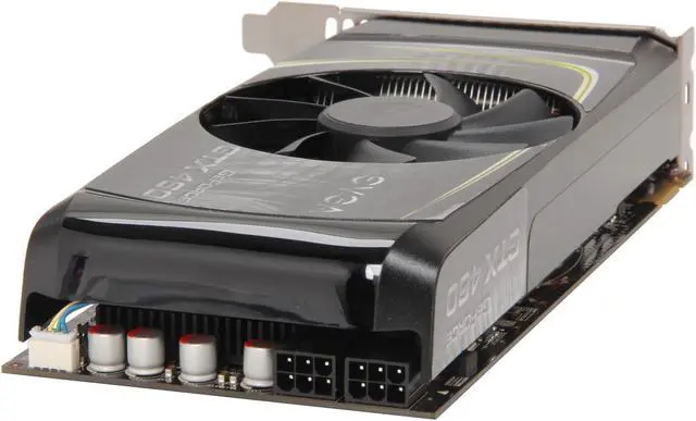 Alt view image 5 of 6 - EVGA SuperClocked 01G-P3-1363-KR GeForce GTX 460 (Fermi) 1GB 192-bit GDDR5 PCI Express 2.0 x16 HDCP Ready SLI Support Video Card