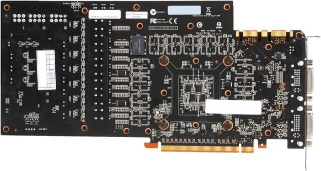 Alt view image 4 of 7 - EVGA 03G-P3-1595-AR GeForce GTX 580 (Fermi) Classified ULTRA 3072MB 384-bit GDDR5 PCI Express 2.0 x16 HDCP Ready SLI Support Video Card