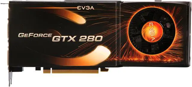 Alt view image 3 of 6 - EVGA GeForce GTX 280 1GB GDDR3 PCI Express 2.0 x16 SLI Support Graphics Card 01G-P3-1282-RX