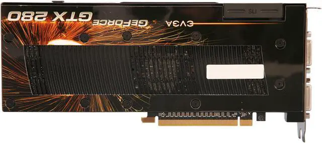Alt view image 4 of 6 - EVGA GeForce GTX 280 1GB GDDR3 PCI Express 2.0 x16 SLI Support Graphics Card 01G-P3-1282-RX