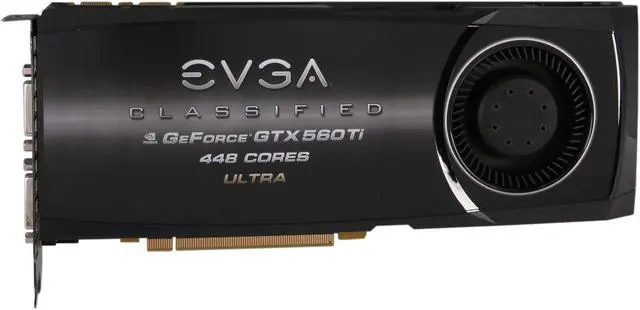 Alt view image 3 of 7 - EVGA 012-P3-2078-KR GeForce GTX 560 Ti - 448 Cores (Fermi) Classified Ultra 1280MB 320-bit GDDR5 PCI Express 2.0 x16 HDCP Ready SLI Support Video Card