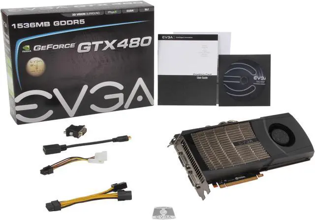 Alt view image 6 of 6 - EVGA GeForce GTX 480 (Fermi) 1536MB GDDR5 PCI Express 2.0 x16 SLI Support Graphics Card 015-P3-1480-KR