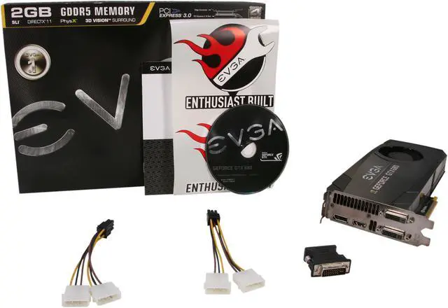 Alt view image 7 of 7 - EVGA SuperClocked 02G-P4-2682-KR GeForce GTX 680 2GB 256-bit GDDR5 PCI Express 3.0 x16 HDCP Ready SLI Support Video Card