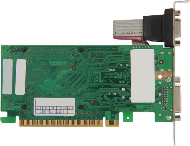 Alt view image 4 of 5 - EVGA GeForce 8400 GS 512MB DDR3 PCI Express 2.0 x16 Graphics Card 512-P3-1301-RX