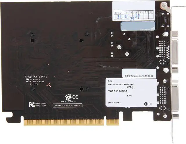 Alt view image 4 of 5 - EVGA GeForce GT 610 1GB DDR3 PCI Express 2.0 x16 Graphics Card 01G-P3-2616-KR