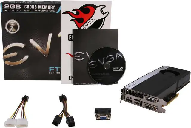 Alt view image 6 of 6 - EVGA 02G-P4-3686-KR GeForce GTX 680 FTW 2GB 256-bit GDDR5 PCI Express 3.0 x16 HDCP Ready SLI Support Video Card