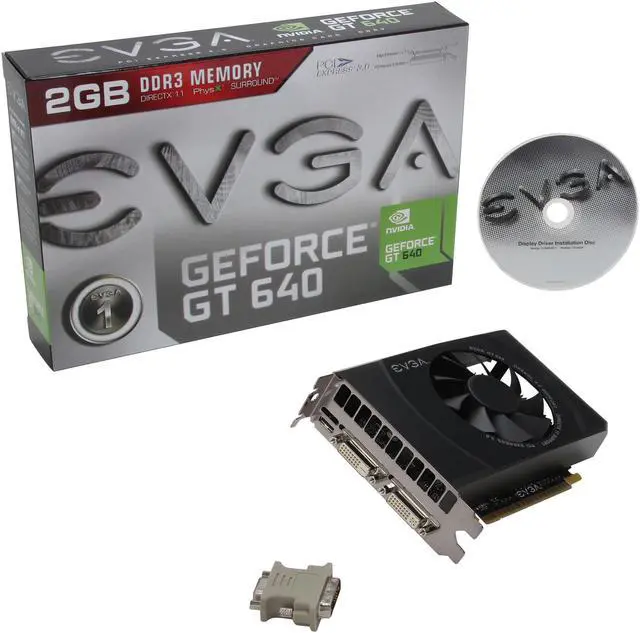 Alt view image 5 of 5 - EVGA GeForce GT 640 2GB DDR3 PCI Express 3.0 x16 Graphics Card 02G-P4-2643-KR