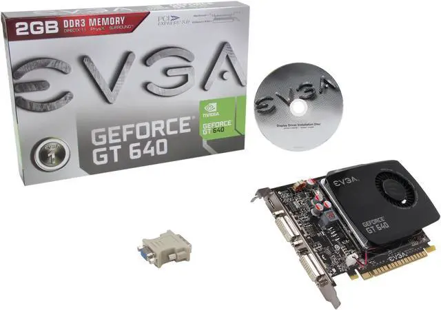 Alt view image 5 of 5 - EVGA GeForce GT 640 2GB DDR3 PCI Express 3.0 x16 Graphics Card 02G-P4-2645-KR
