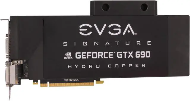 Alt view image 3 of 9 - EVGA 04G-P4-2699-KR GeForce GTX 690 Hydro Copper Signature 4GB 512-bit GDDR5 PCI Express 3.0 x16 HDCP Ready SLI Support Video Card