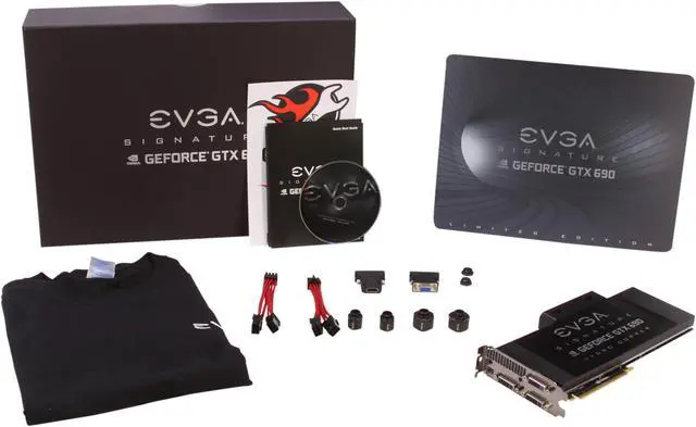 Alt view image 9 of 9 - EVGA 04G-P4-2699-KR GeForce GTX 690 Hydro Copper Signature 4GB 512-bit GDDR5 PCI Express 3.0 x16 HDCP Ready SLI Support Video Card