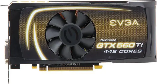 Alt view image 3 of 6 - EVGA GeForce GTX 560 Ti - 448 Cores (Fermi) 1280MB GDDR5 PCI Express 2.0 x16 SLI Support Graphics Card 012-P3-2066-RX