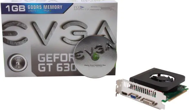 Alt view image 5 of 5 - EVGA GeForce GT 630 1GB GDDR5 PCI Express 2.0 x16 Graphics Card 01G-P3-2632-KR