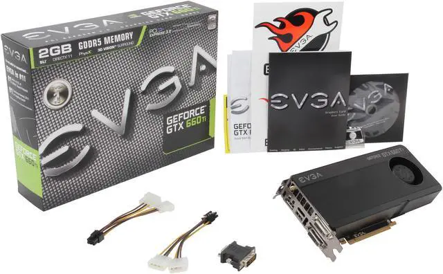 Alt view image 7 of 7 - EVGA GeForce GTX 660 Ti 2GB GDDR5 PCI Express 3.0 x16 SLI Support Graphics Card 02G-P4-3660-KR
