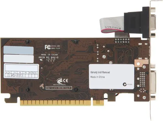 Alt view image 4 of 5 - EVGA GeForce GT 610 2GB DDR3 PCI Express 2.0 x16 Graphics Card 02G-P3-2619-KR