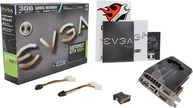 Alt view image 7 of 7 - EVGA 03G-P4-3668-KR G-SYNC Support GeForce GTX 660 Ti FTW+ 3GB 192-bit GDDR5 PCI Express 3.0 x16 HDCP Ready SLI Support Video Card