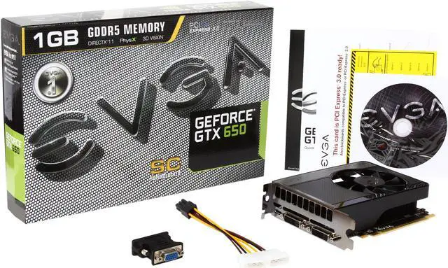 Alt view image 6 of 6 - EVGA SuperClocked 01G-P4-2652-KR GeForce GTX 650 1GB 128-bit GDDR5 PCI Express 3.0 x16 HDCP Ready Video Card