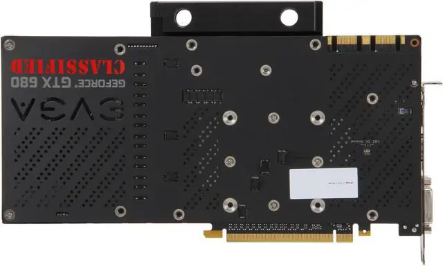 Alt view image 4 of 7 - EVGA 04G-P4-3689-KR GeForce GTX 680 Classified 4GB Hydro Copper 256-bit GDDR5 PCI Express 3.0 x16 SLI Support Video Card