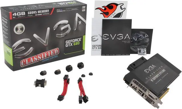 Alt view image 7 of 7 - EVGA 04G-P4-3689-KR GeForce GTX 680 Classified 4GB Hydro Copper 256-bit GDDR5 PCI Express 3.0 x16 SLI Support Video Card