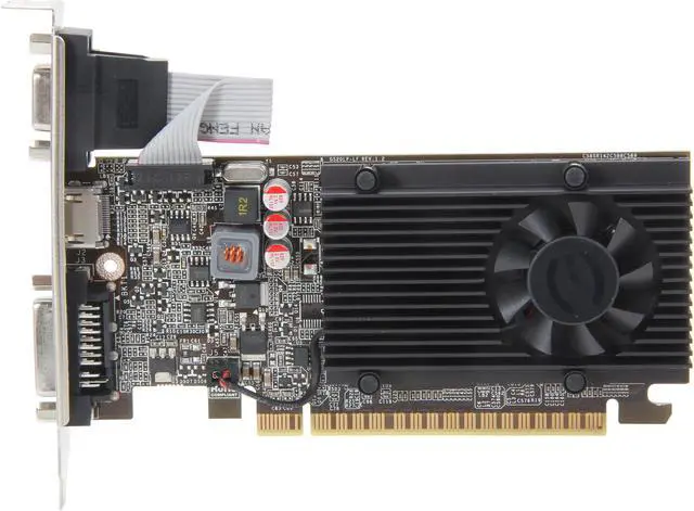 Alt view image 3 of 6 - EVGA GeForce GT 610 2GB DDR3 PCI Express 2.0 x16 Graphics Card 02G-P3-2619-RX