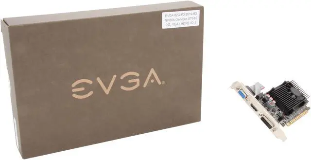 Alt view image 6 of 6 - EVGA GeForce GT 610 2GB DDR3 PCI Express 2.0 x16 Graphics Card 02G-P3-2619-RX