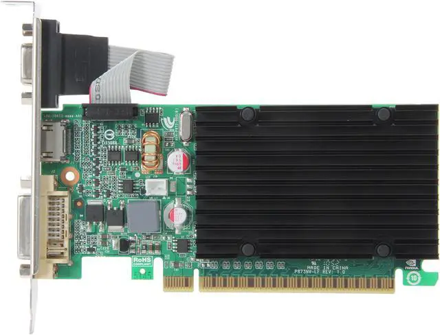 Alt view image 3 of 6 - EVGA GeForce 210 1GB DDR3 PCI Express 2.0 Graphics Card 01G-P3-1313-RX