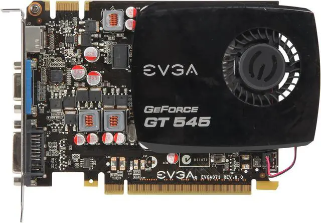 Alt view image 3 of 6 - EVGA GeForce GT 545 1GB DDR3 PCI Express 2.0 x16 SLI Support Graphics Card 015-P3-1545-RX