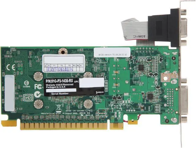 Alt view image 4 of 5 - EVGA SuperClocked 01G-P3-1435-RX GeForce GT 430 (Fermi) 1GB 128-bit DDR3 PCI Express 2.0 x16 HDCP Ready Low Profile Video Card