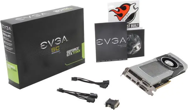 Alt view image 6 of 6 - EVGA 06G-P4-2791-KR GeForce GTX TITAN SuperClocked 6GB 384-bit GDDR5 PCI Express 3.0 x16 HDCP, SLI Ready Video Card