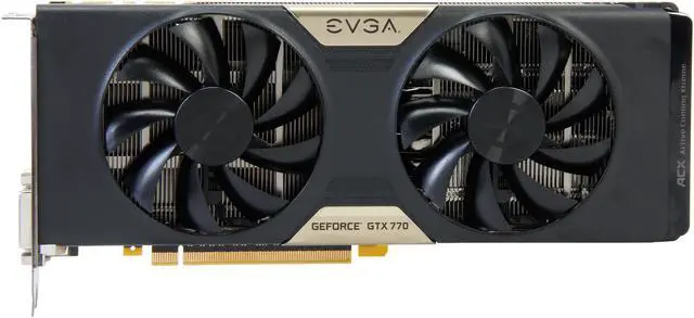 Alt view image 3 of 6 - EVGA w/ ACX Cooling 02G-P4-2773-KR GeForce GTX 770 2GB 256-bit GDDR5 PCI Express 3.0 SLI Support Video Card