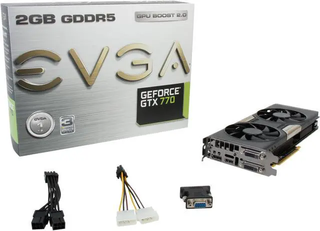 Alt view image 6 of 6 - EVGA w/ ACX Cooling 02G-P4-2773-KR GeForce GTX 770 2GB 256-bit GDDR5 PCI Express 3.0 SLI Support Video Card