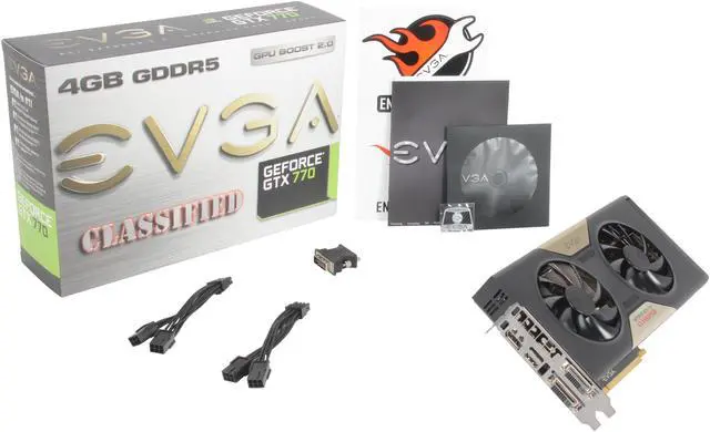 Alt view image 6 of 6 - EVGA 04G-P4-3778-KR G-SYNC Support GeForce GTX 770 4GB 256-Bit GDDR5 PCI Express 3.0 x16 HDCP Ready SLI Support Dual Classified with EVGA ACX Cooler Video Card