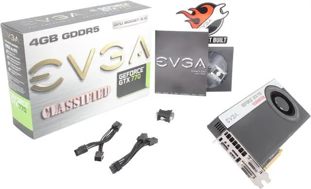 Alt view image 6 of 6 - EVGA 04G-P4-3777-KR G-SYNC Support GeForce GTX 770 Classified 4GB 256-bit GDDR5 PCI Express 3.0 SLI Support Video Card