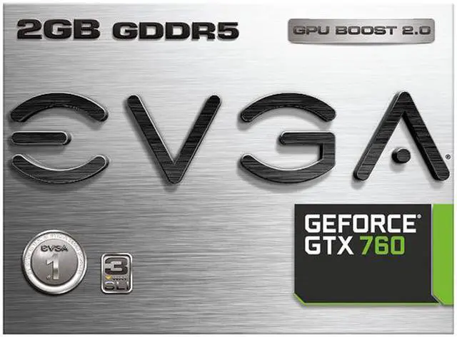 Alt view image 8 of 8 - EVGA GeForce GTX 760 2GB GDDR5 PCI Express 3.0 SLI Support Graphics Card 02G-P4-2760-KR