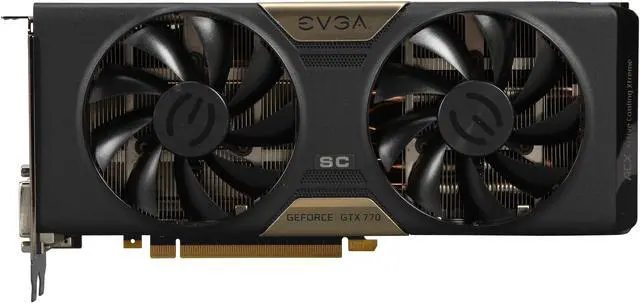 Alt view image 4 of 6 - EVGA G-SYNC Support GeForce GTX 770 DUAL SuperClocked  2GB 256-bit GDDR5 PCI Express 3.0 SLI Support w/ EVGA ACX Cooler Video Card 02G-P4-2776-KR