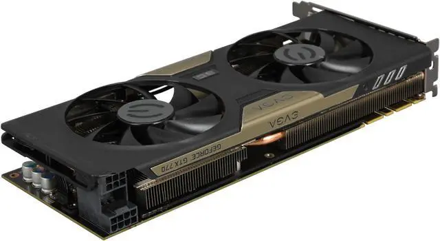 Alt view image 5 of 6 - EVGA G-SYNC Support GeForce GTX 770 DUAL SuperClocked  2GB 256-bit GDDR5 PCI Express 3.0 SLI Support w/ EVGA ACX Cooler Video Card 02G-P4-2776-KR
