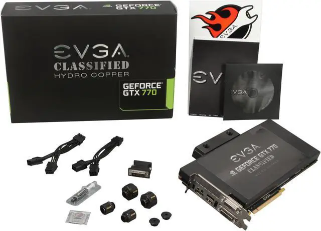 Alt view image 6 of 6 - EVGA 04G-P4-3779-KR G-SYNC Support GeForce GTX 770 4GB 256-Bit GDDR5 PCI Express 3.0 SLI Support Classified Hydro Copper Video Card