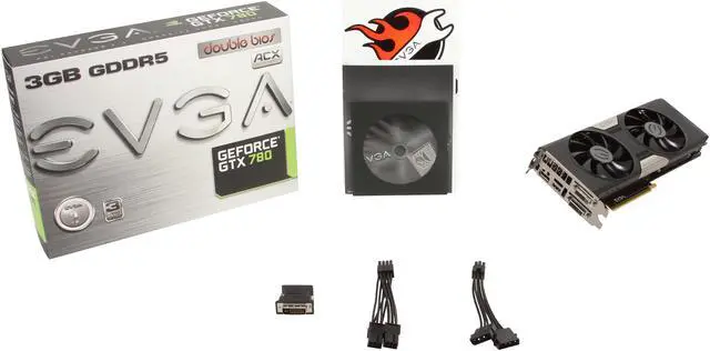 Alt view image 7 of 7 - EVGA 03G-P4-3783-KR G-SYNC Support GeForce GTX 780 3GB 384-Bit GDDR5 PCI Express 3.0 SLI Support Dual w/ EVGA ACX Cooler Video Card