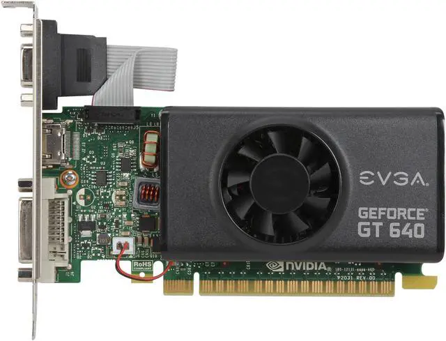 Alt view image 3 of 5 - EVGA GeForce GT 640 Superclocked 1GB GDDR5 PCI Express 3.0 x16 Graphics Card 01G-P3-2642-KR