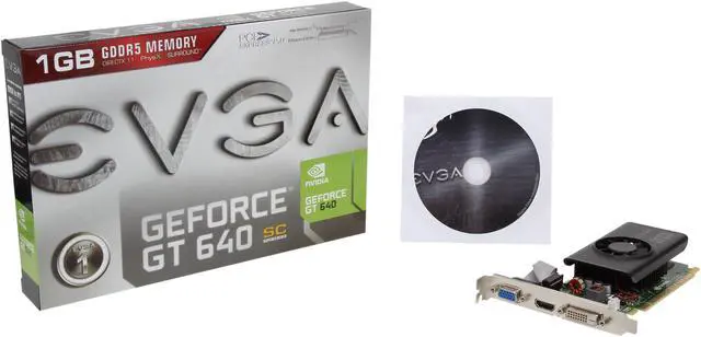 Alt view image 5 of 5 - EVGA GeForce GT 640 Superclocked 1GB GDDR5 PCI Express 3.0 x16 Graphics Card 01G-P3-2642-KR