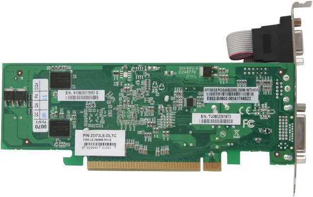 Alt view image 4 of 7 - ZOGIS GeForce 7300LE 256MB (TurboCache to 512MB) GDDR2 PCI Express x16 SLI Support Low Profile Graphics Card ZO73LE-DLTC