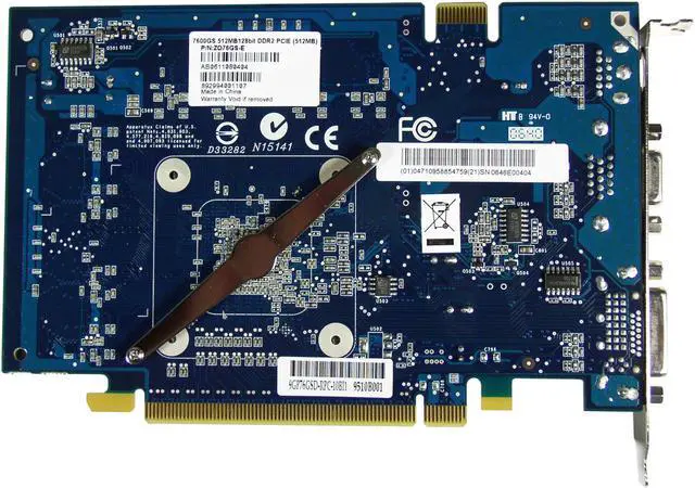 Alt view image 3 of 3 - ZOGIS 7600GS 512M GeForce 7600GS 512MB 128-bit GDDR2 PCI Express x16 SLI Supported Video Card