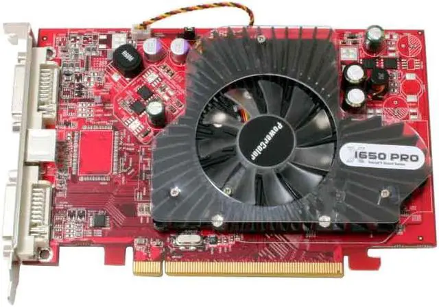 Alt view image 3 of 7 - POWERCOLOR X1650Pro 256MB Radeon X1650PRO 256MB 128-bit GDDR3 PCI Express x16 CrossFire Supported Video Card